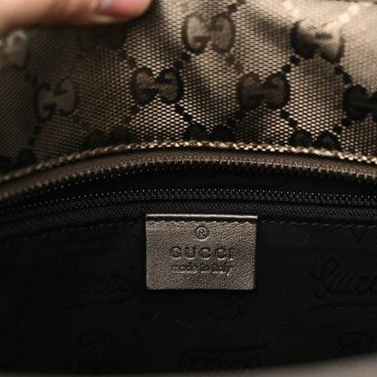 Gucci Imprime Monogram Medium Zippered Shopping Tote Pewter 6 of 11