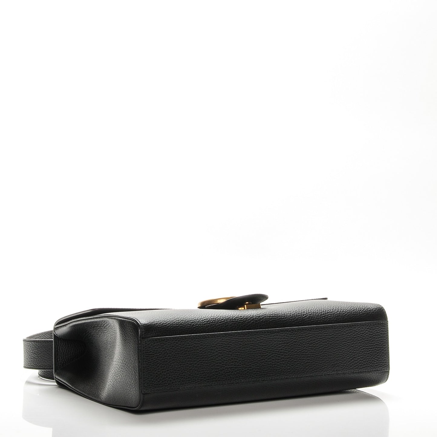 Calfskin GG Marmont Messenger Bag Black