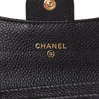 Chanel Caviar Quilted Flap Card Holder Black 6 of 9