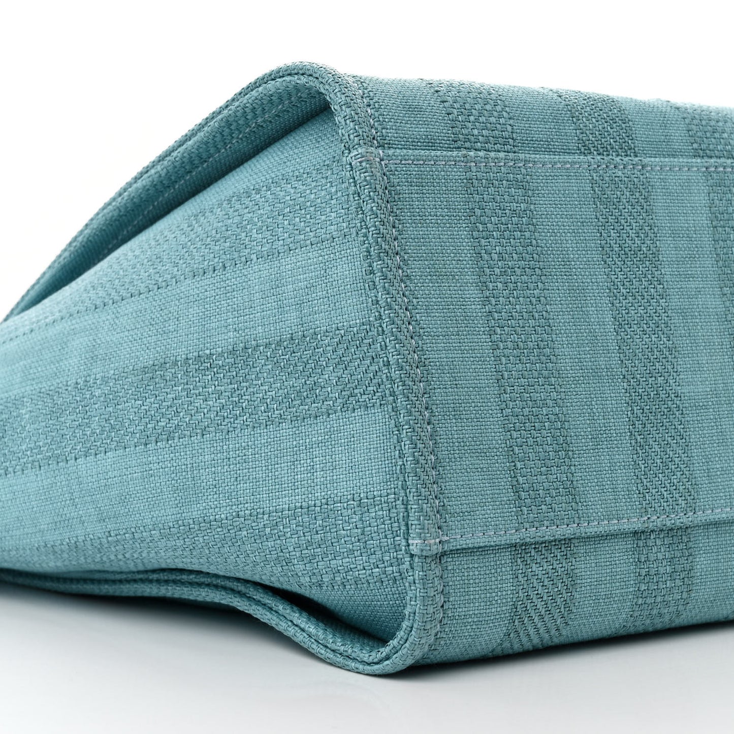 Mixed Fibers Striped Medium Deauville Tote Blue