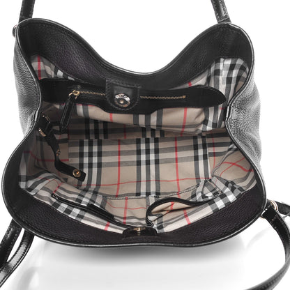 Burberry Grainy Calfskin Small Canterbury Tote Dark Chocolate 5 of 11