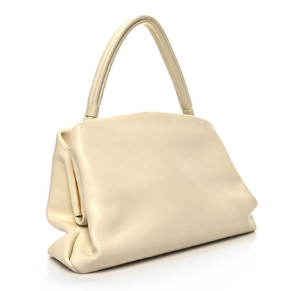 Celine Smooth Calfskin Eyelet Small Top Handle Bag White 3 of 11