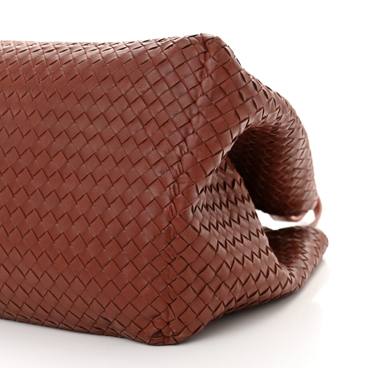 Nappa Intrecciato Large Seamless Tote Burnt Red