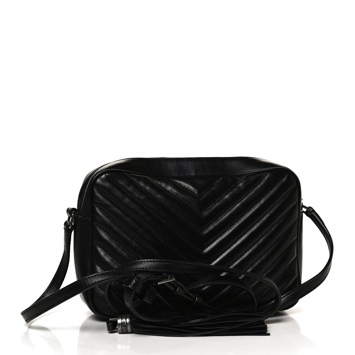 Calfskin Matelasse Monogram Lou Camera Bag Black
