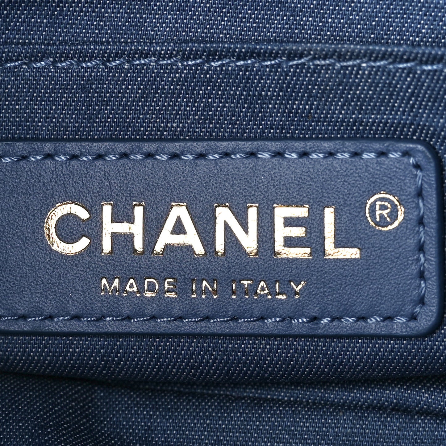 Denim Quilted Mini Pearl Crush Rectangular Flap Blue