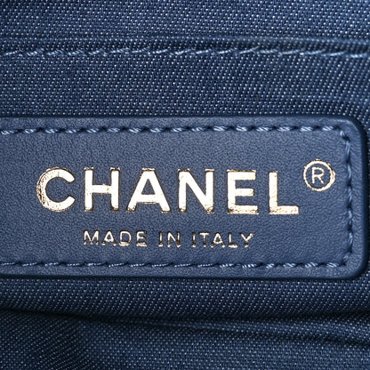 Chanel Denim Quilted Mini Pearl Crush Rectangular Flap Blue 7 of 13