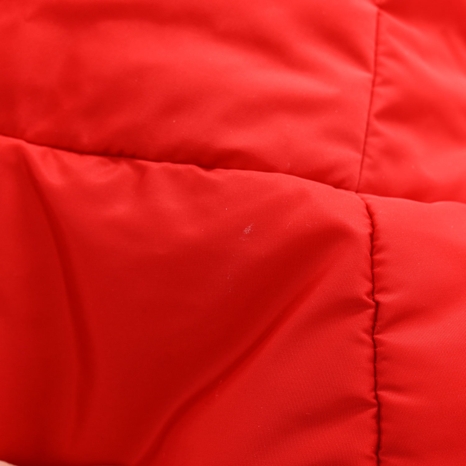 Prada Re-Nylon Metal Triangle Logo Mens Padded Bucket Hat M Rosso 10 of 10