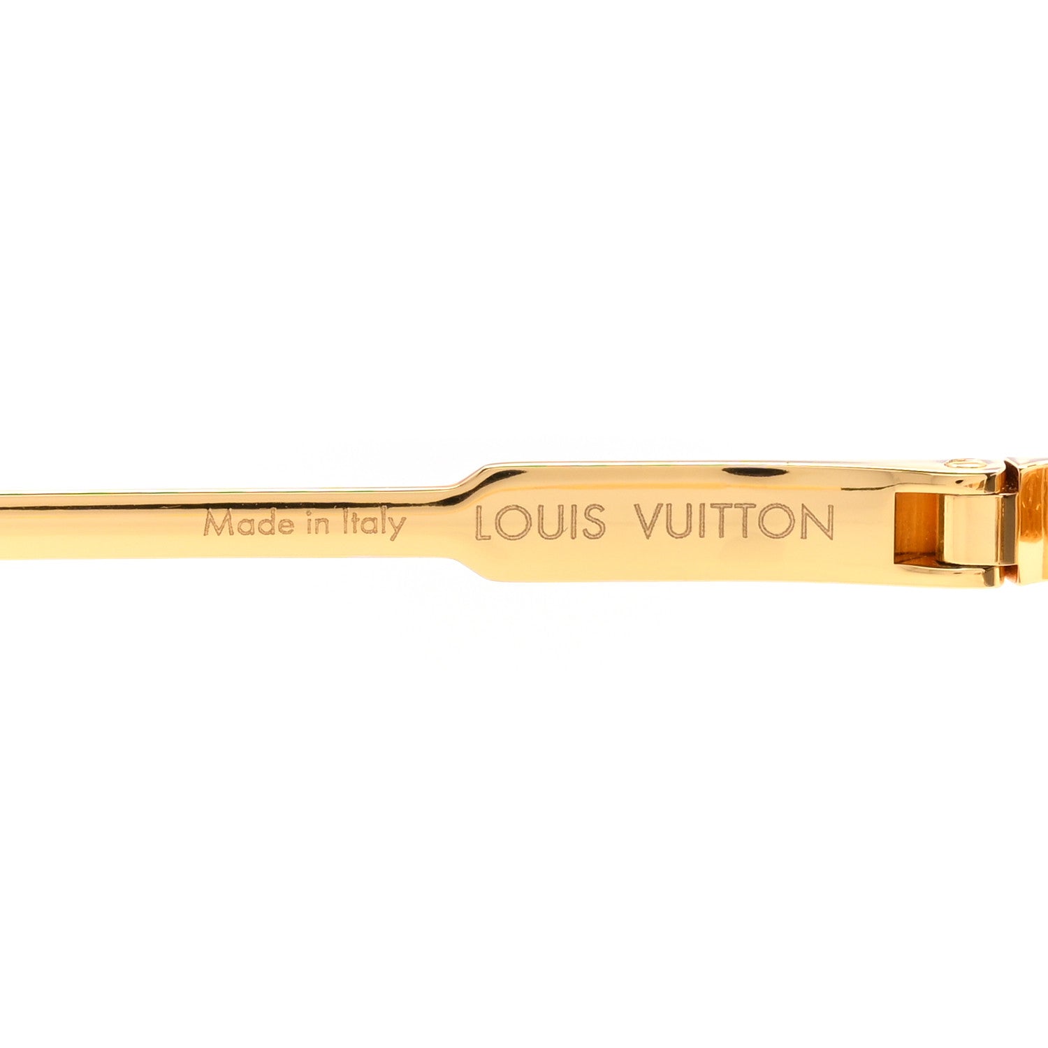 Louis Vuitton Metal Square Sunglasses Z2207U Gold 1813215