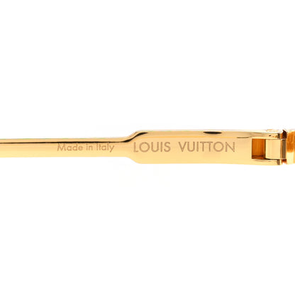Louis Vuitton Metal Square Sunglasses Z2207U Gold 5 of 7