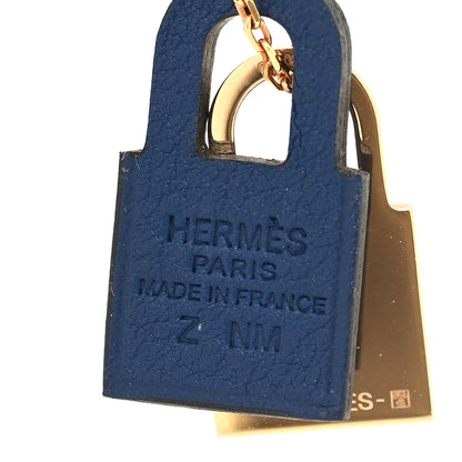 Hermes Swift O'Kelly Pendant Necklace Bleu Electrique 5 of 6