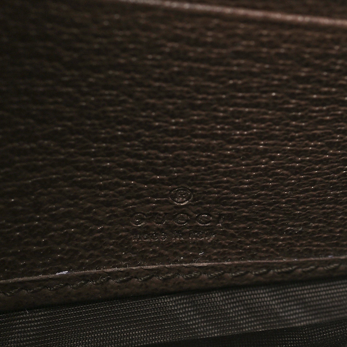 GG Supreme Monogram Textured Dollar Calfskin Blondie Continental Chain Wallet Beige Ebony New Acero