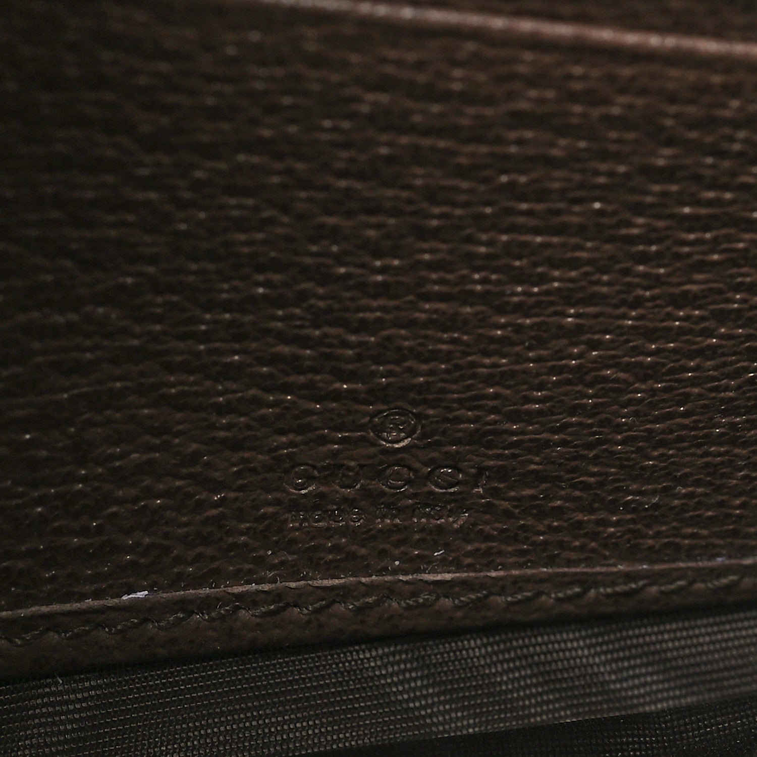 Gucci GG Supreme Monogram Textured Dollar Calfskin Blondie Continental Chain Wallet Beige Ebony New Acero 6 of 11