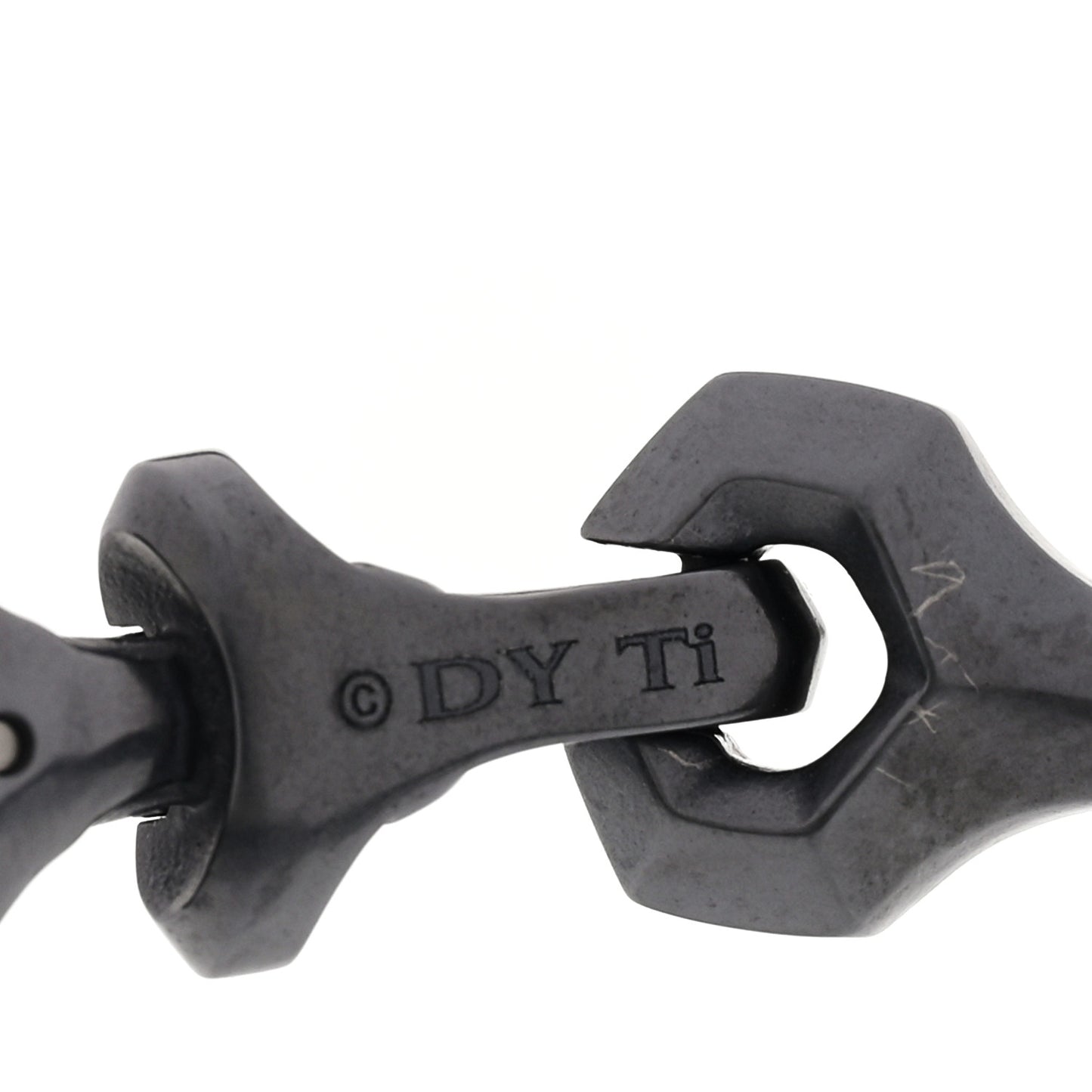 Titanium Mens Armory Link Bracelet Black