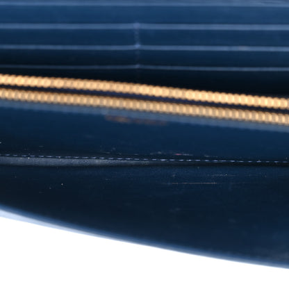 Prada Vitello Move Metal Oro Chain Wallet Bluette 5 of 14