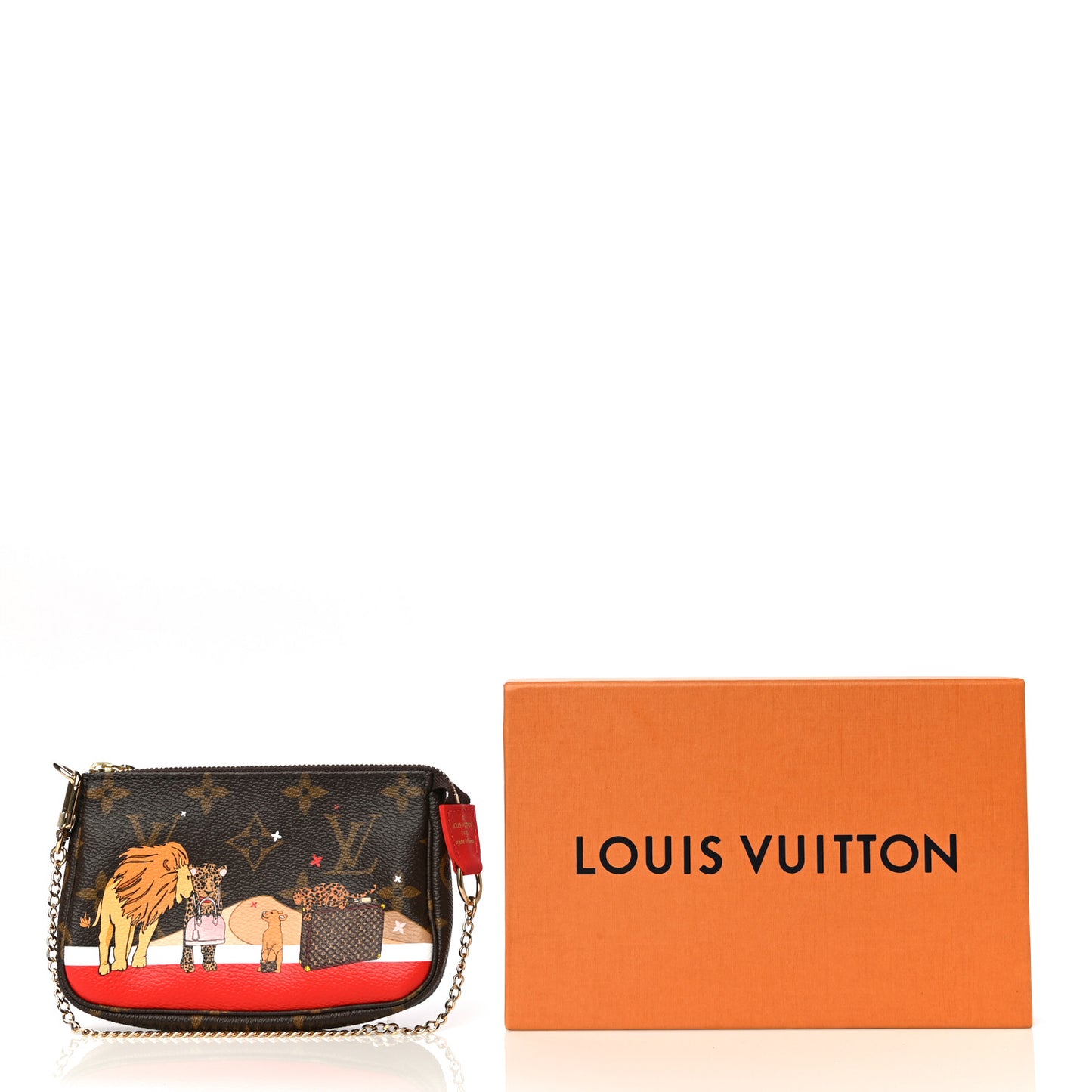 Monogram 2018 Christmas Animation Mini Cats Pochette Accessories