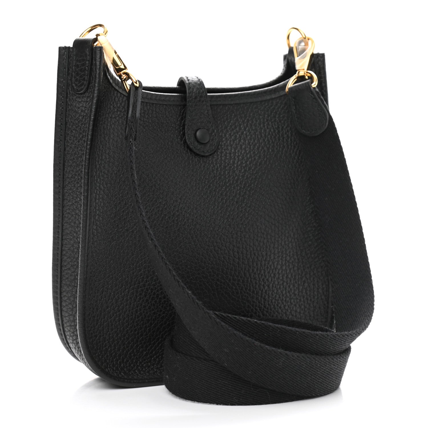 Hermes Taurillon Clemence Evelyne TPM Black 3 of 12