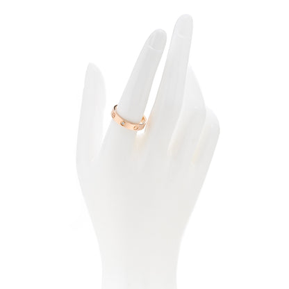 Cartier 18K Pink Gold Diamond 4mm LOVE Wedding Band Ring 56 7.75 2 of 4