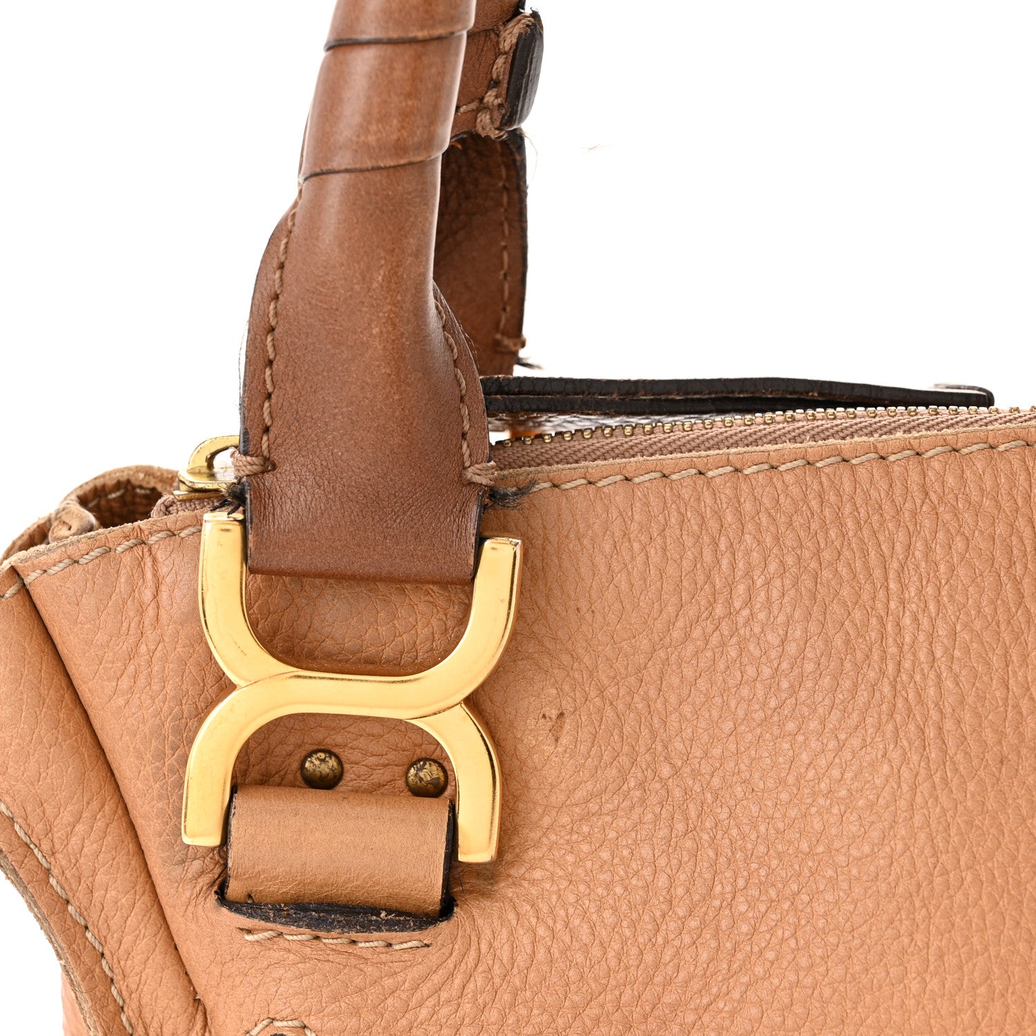 Chloe Calfskin Medium Marcie Satchel Light Tan 17 of 17