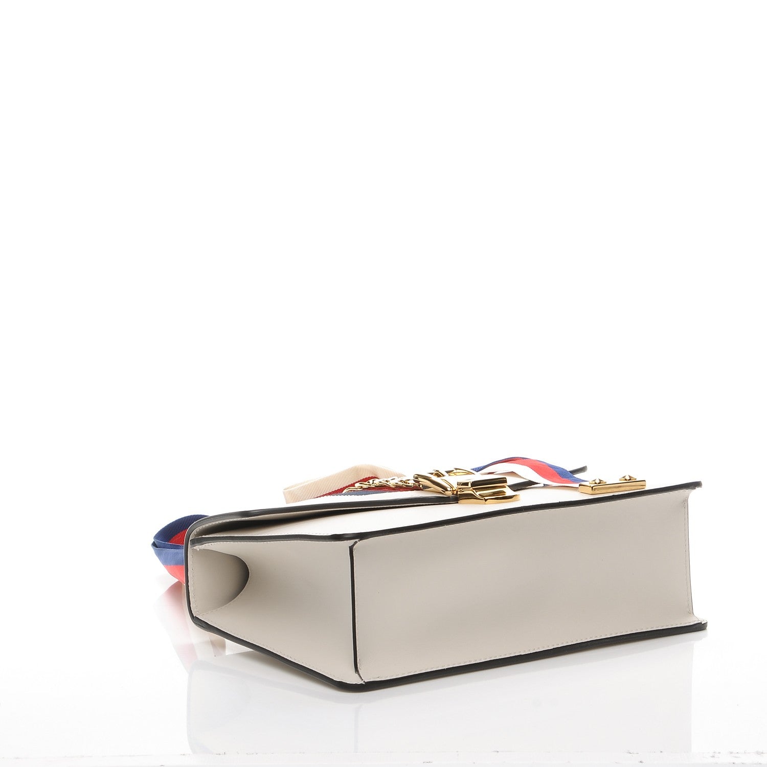 Gucci Calfskin Small Sylvie Shoulder Bag White 5 of 11