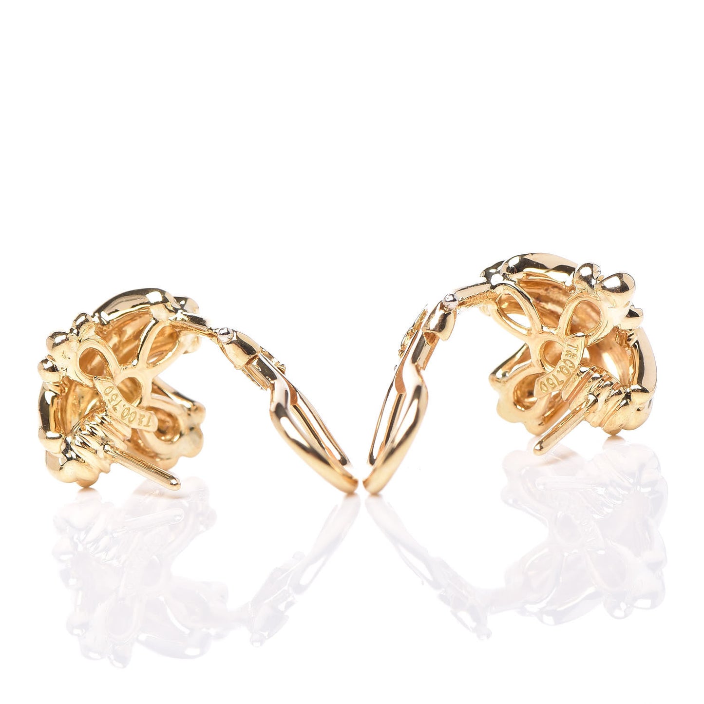 18K Yellow Gold Signature X Earrings
