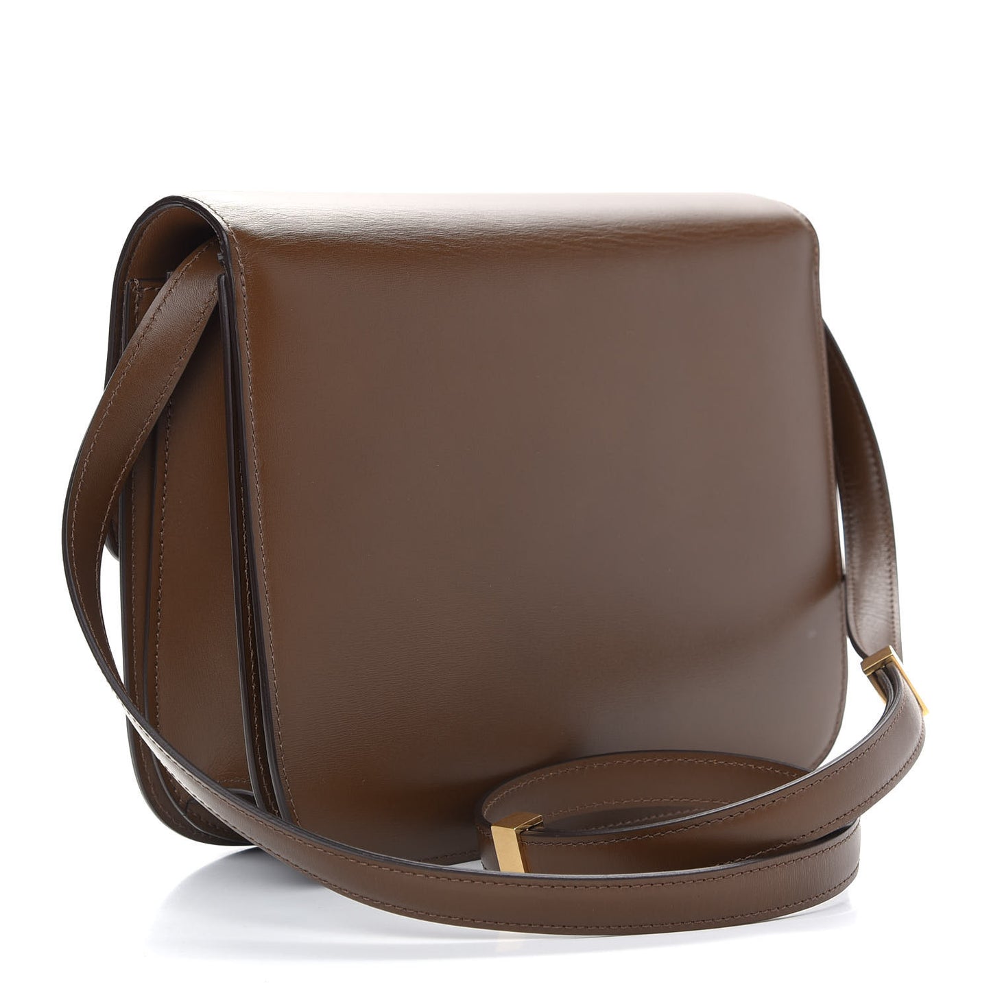 Box Calfskin Medium Classic Box Flap Bag Camel