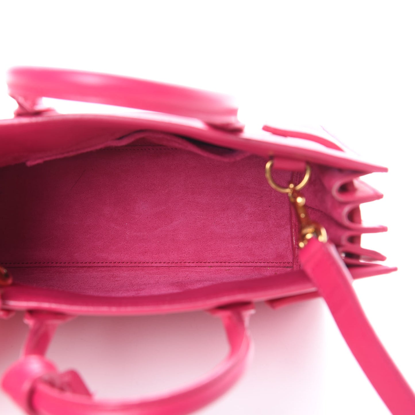 Calfskin Nano Sac De Jour Bubblegum