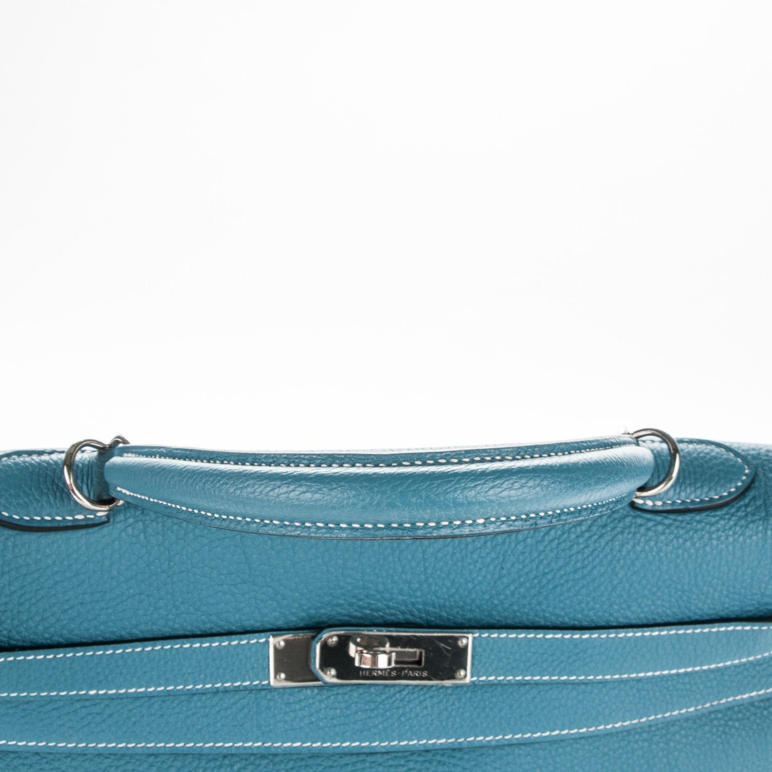 Hermes Togo Kelly Retourne 32 Blue Jean 14 of 30