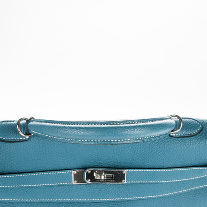Hermes Togo Kelly Retourne 32 Blue Jean 14 of 30