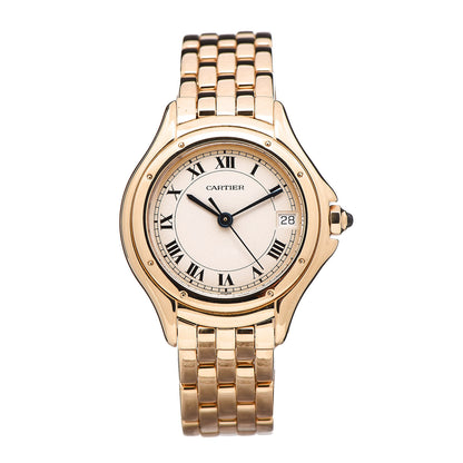 Cartier 18K Yellow Gold 26mm Cougar Quartz Watch 1 of 6