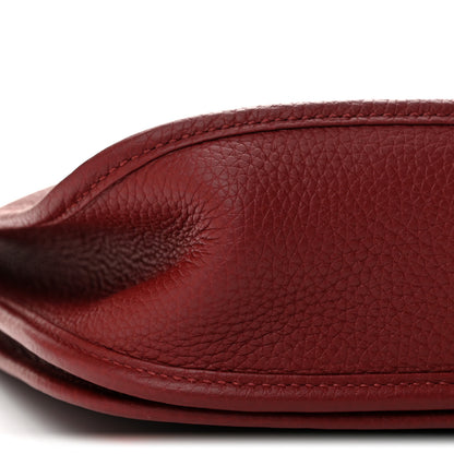 Hermes Taurillon Clemence Evelyne III PM Rouge H 9 of 12