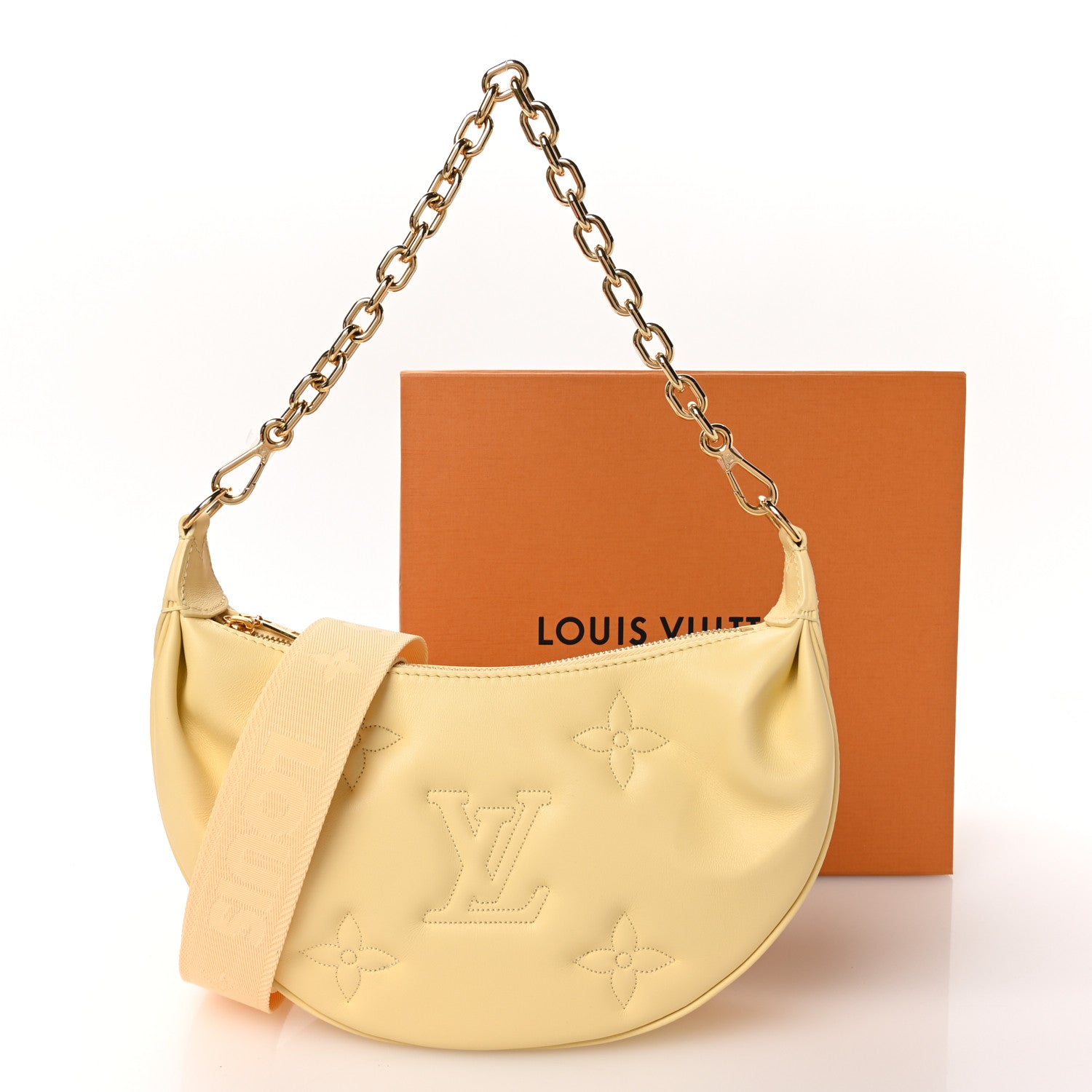 Louis Vuitton Calfskin Bubblegram Over The Moon Banana 10 of 11