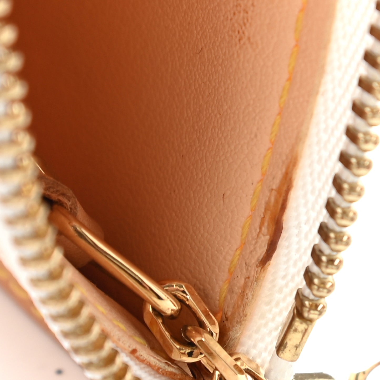 Monogram Multicolor Key Pouch White