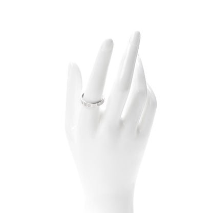 Cartier 18K White Gold 3.5mm LOVE Wedding Band Ring 59 8.75 2 of 4