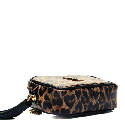 Saint Laurent Calfskin Heart Leopard Print Monogram Baby Lou Camera Bag Toffee 4 of 8