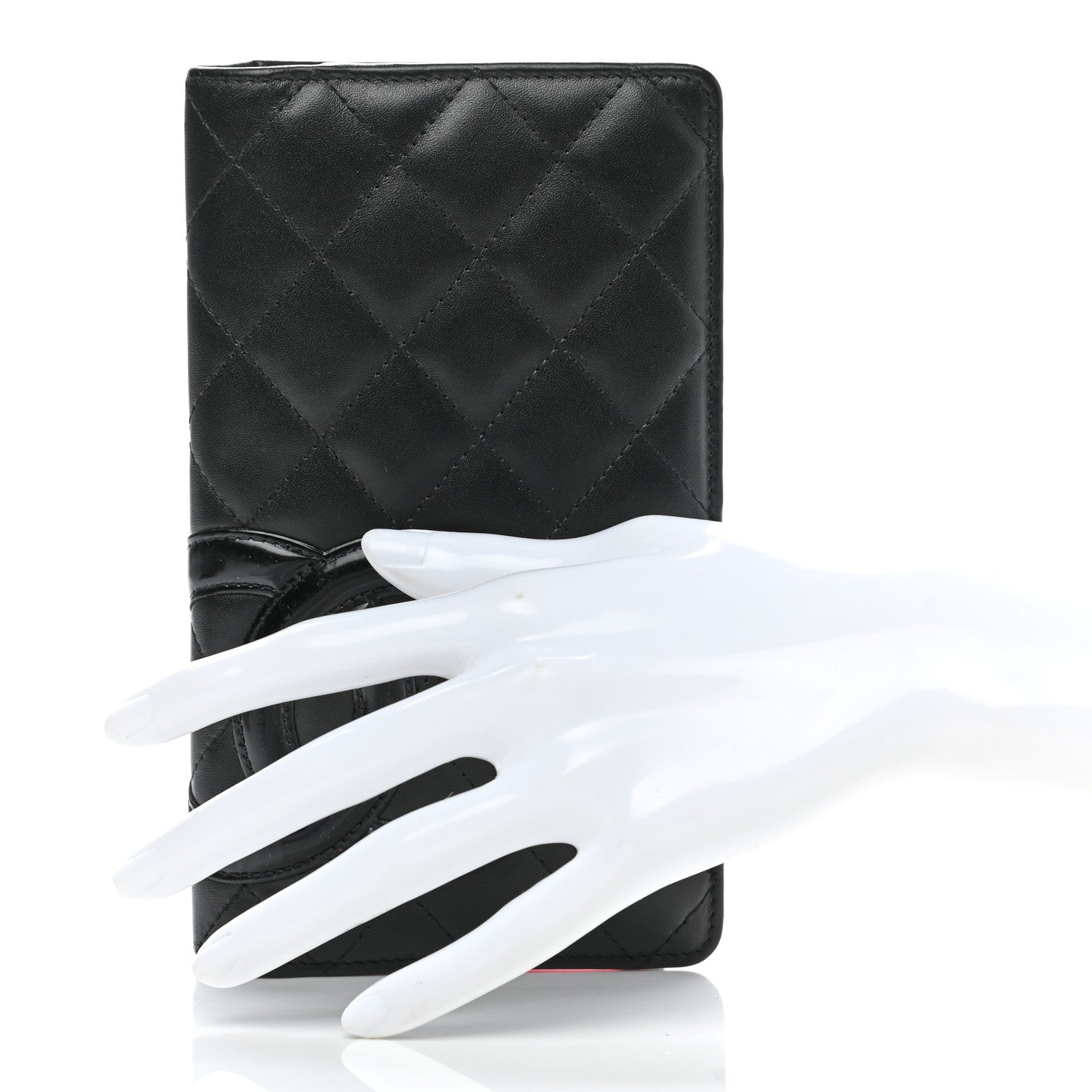 Chanel Calfskin Quilted Cambon Yen Wallet Black 2 of 9