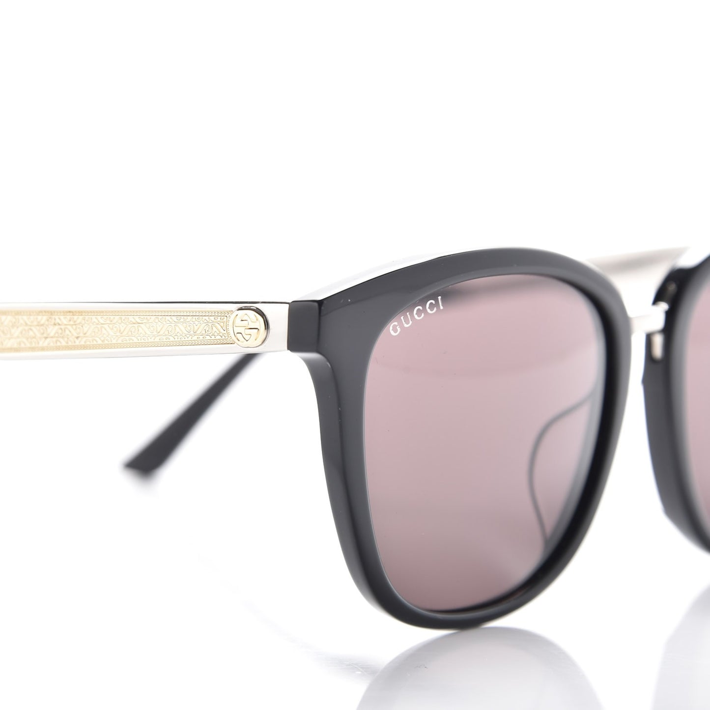 Round GG 0073/S Sunglasses Black
