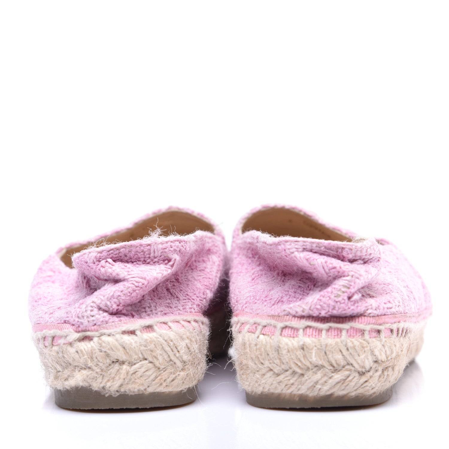 Chanel Tweed Patent CC Espadrilles 36 Pink Black 3 of 12