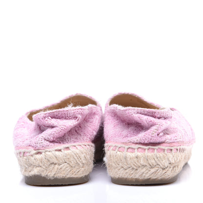 Chanel Tweed Patent CC Espadrilles 36 Pink Black 3 of 12
