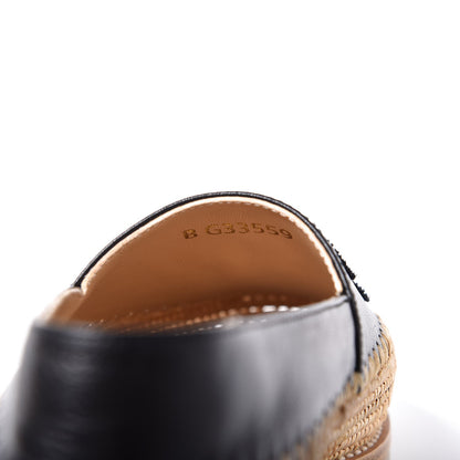 Chanel Lambskin Grosgrain CC Espadrilles 36 Black 8 of 9