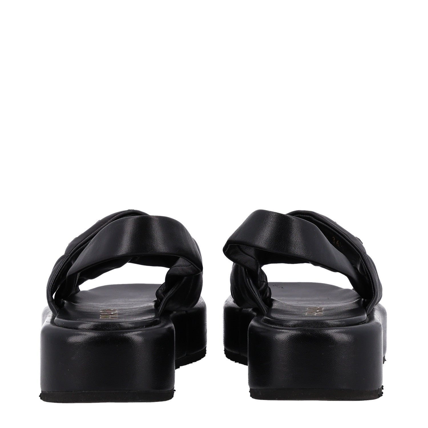Prada Nappa Padded Blow 20mm Slingback Sandals 36.5 Black 6 of 10
