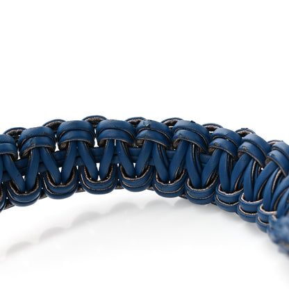 Chanel PVC Thread Woven Medium Boy Flap Dark Blue 14 of 15