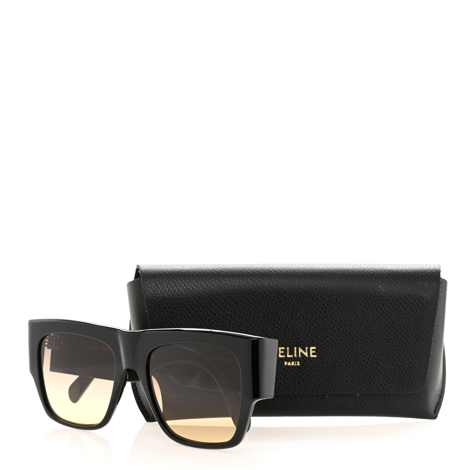 Celine Acetate Rectangular Sunglasses CL4056IN Black 7 of 7