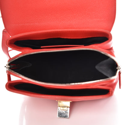 Balenciaga Grained Calfskin Le Dix Mini Soft Cartable Rouge Coquelicot 5 of 14