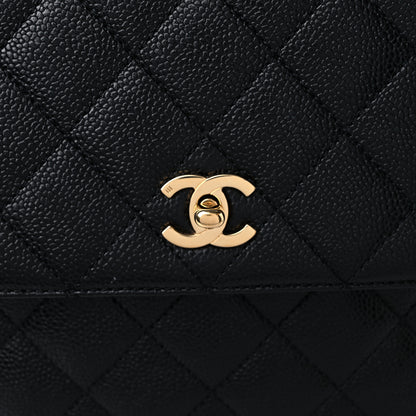 Chanel Caviar Quilted Jumbo Kelly Flap Black 18 of 18