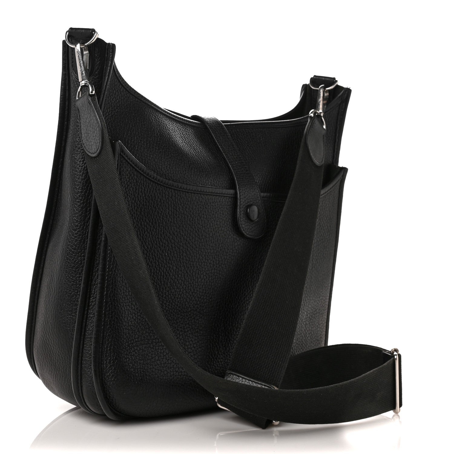 Hermes Taurillon Clemence Evelyne III GM Black 3 of 9