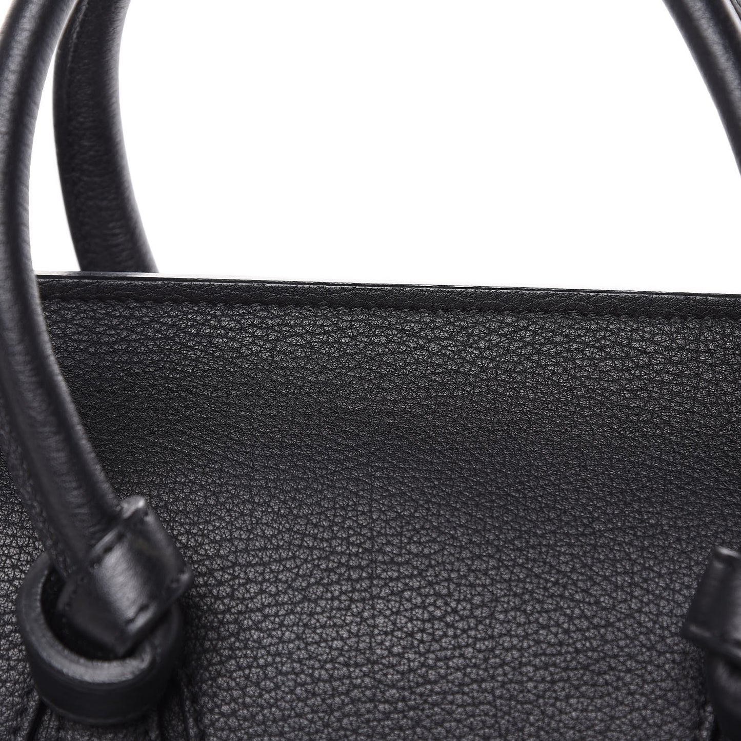 Crisped Calfskin Medium Tie Knot Tote Black