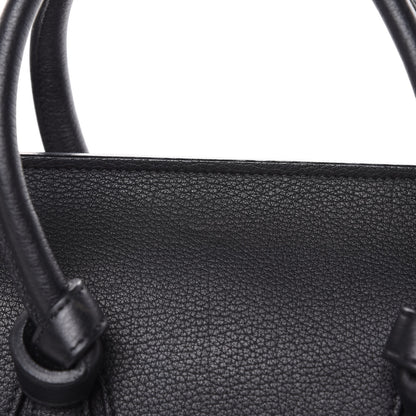 Celine Crisped Calfskin Medium Tie Knot Tote Black 14 of 17