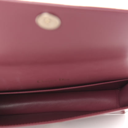 Christian Dior Patent Cannage Lady Dior Clutch Mallow Rose 5 of 10