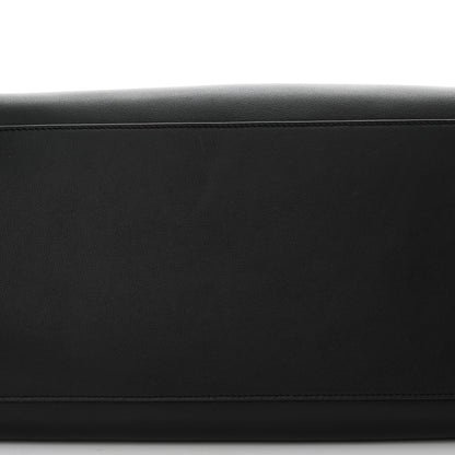 The Row Polished Saddle Calfskin Soft Margaux Belt 15 Black 12 of 12