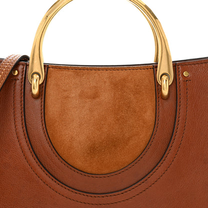 Chloe Calfskin Suede Medium Pixie Shoulder Bag Saffron Red 8 of 12